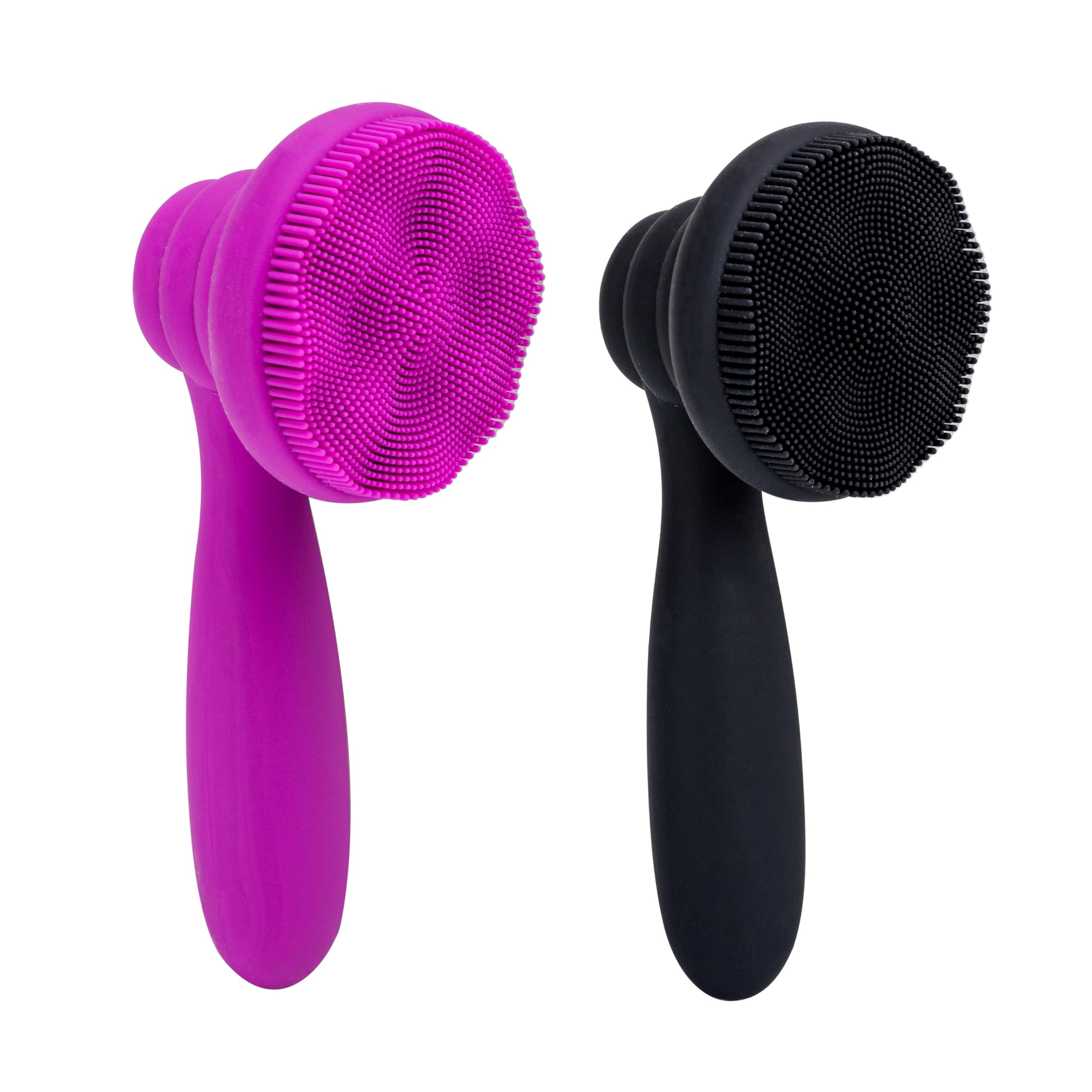 2-Pack Silicone Facial Exfoliating Brushes for Sensitive Skin